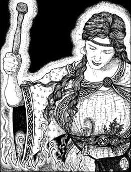 "Brígit" - Illustrazione di Joanna Powell Colbert