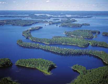 Fotografia del lago Saimaa