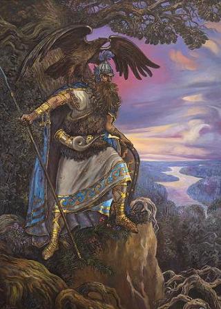 "Perun" - Dipinto di Andrej Klimenko